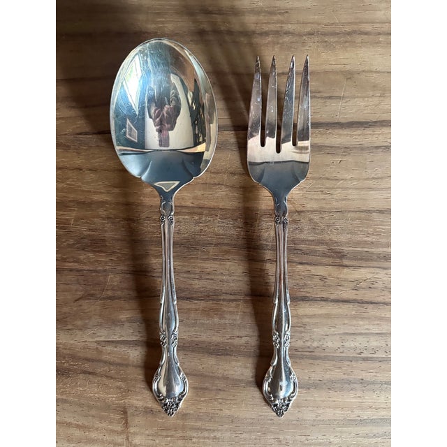 Vintage Oneida Community "Affection" Silverplate Flatware Set - 45 pcs For Sale - Image 11 of 11