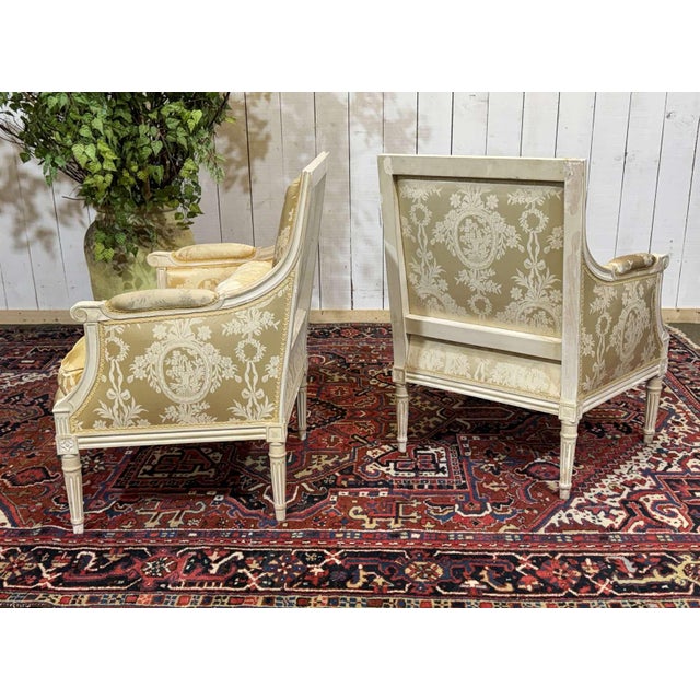 Louis XVI Style Chairs, 1960s, Set of 2 For Sale - Image 9 of 18