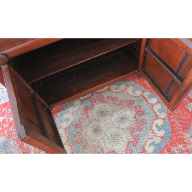 Antique Boho cabinet with 2 doors and 2 drawers. The cabinet was made by hand (see carving on the doors for example). The...