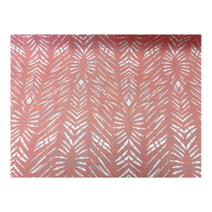 Noho Home Jalene Kanani Batik Coral Indoor Outdoor Hawaiian Tropical Upholstery Drapery Fabric