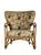 Vintage 1950s Heywood Wakefield MCM Bent Rattan Lounge Chair - One Owner, Original Fabric For Sale
