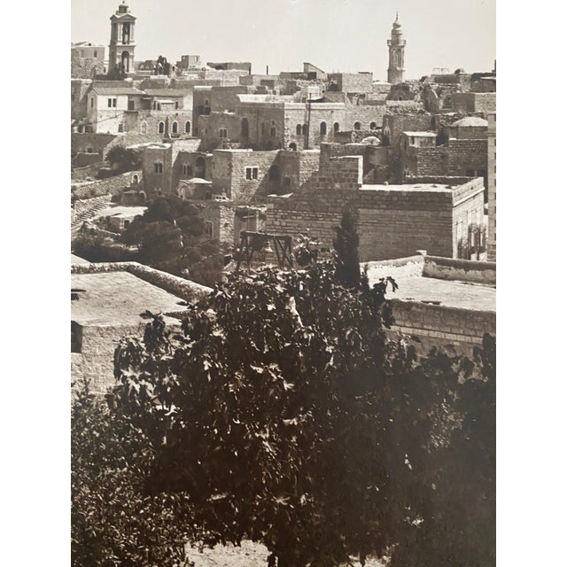 American Colony Jerusalem, Vintage Large Albumen Photo Jerusalem Landscape, 1890-1920 For Sale In Miami - Image 6 of 9