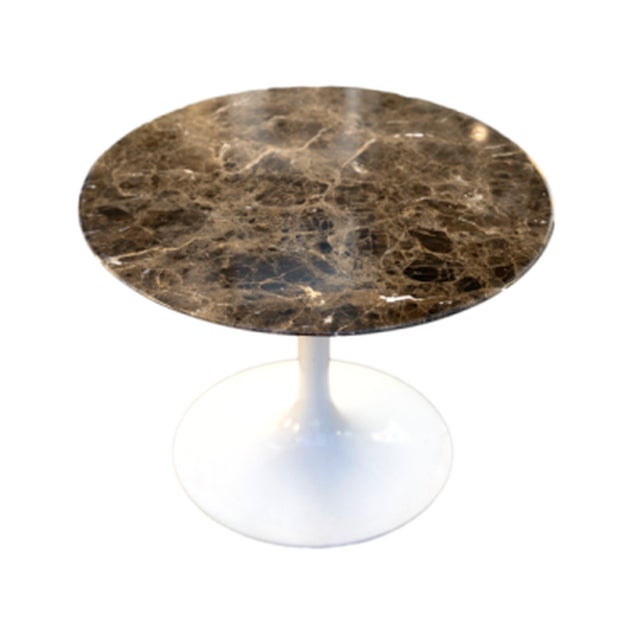 Stone Tulip Side Table with Marble Top by Eero Saarinen for Knoll For Sale - Image 7 of 7