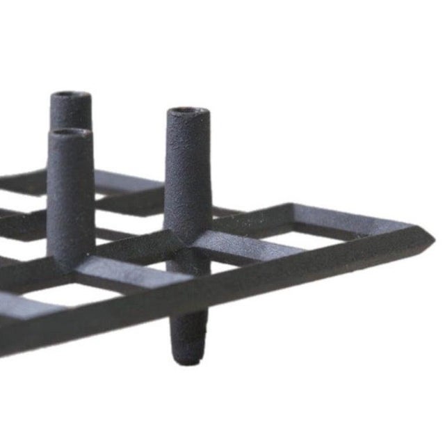 1960s Vintage Danish Modern Jens Quistgaard Jhq 8 Light Iron Trivet Candelabra For Sale - Image 5 of 12