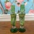 Late 20th Century Essie Zareh Green Blown Glass Candlesticks- a Pair For Sale - Image 4 of 11