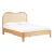 Grappa Natural Wood & Rattan Queen Bed For Sale