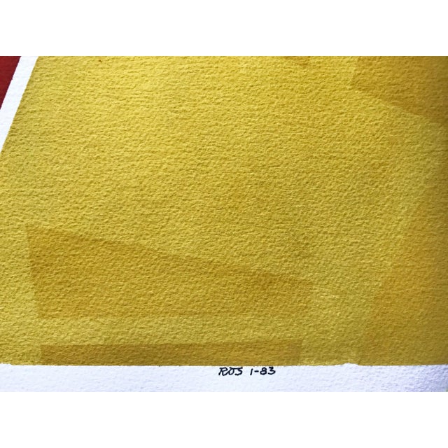 Abstract Still Life With Wine-Watercolor by Roger Stokes For Sale In New York - Image 6 of 7