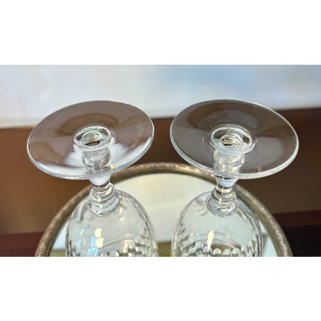 Baccarat Vintage Water Glasses from Baccarat, 1920s, Set of 2 For Sale - Image 4 of 10