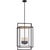 Modern Ian K. Fowler for Visual Comfort Signature Halle Medium Hanging Lantern in Aged Iron with Clear Glass For Sale - Image 3 of 4