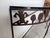 1990s 1980’s Rosemary Pozzi Franzetti Taos Style Hand-Cut Oxidized Steel Demilune Console Table/ Sold For Sale - Image 5 of 12