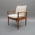 1960s Teak Diplomat Chair in White Bouclé Fabric by Finn Juhl for France & Son For Sale - Image 5 of 13