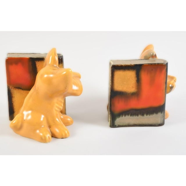 Art Deco Terrier Dogs Bookends attributed to Walter Bosse for Goebel Design, Germany, 1930s, Set of 2 For Sale - Image 6 of 10