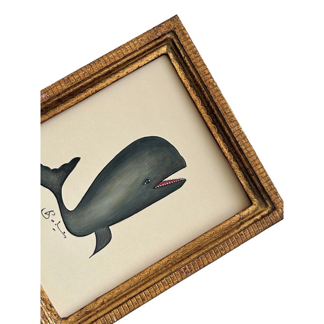 A quietly charming baby whale, brought to life with the most endearing expression—soft, observant, and gently playful. The...