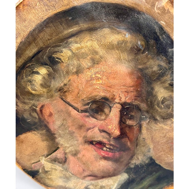 Benito Belli, Portrait of a Street Performer, 1800s, Oil For Sale - Image 6 of 8