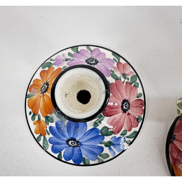 Traditional Antique "Celebrate" Semi-Porcelain 3-Piece Desk Set | Staffordshire, England (C. 1900) For Sale - Image 3 of 6