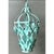 Vintage Painted Metal Hanging Lantern For Sale - Image 12 of 12