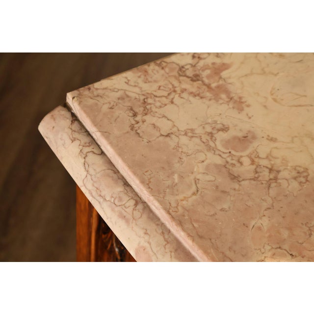 French Louis XV Style 106" Long Marble Top Walnut Sideboard For Sale - Image 18 of 18
