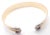1980s 1980s Cartier Tri-Color Gold Diamond Double C Cuff Bangle Bracelet For Sale - Image 5 of 12