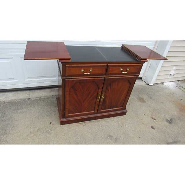 Lexington Furniture 1980s Lexington Mahogany Server Bar Designer For Sale - Image 4 of 8