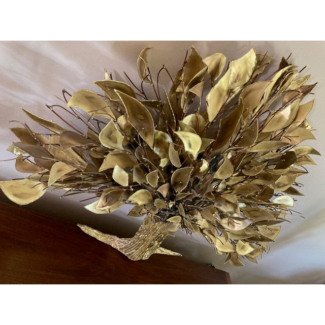 Mid 20th Century Metal Tree of Life Wall Sculpture / Art For Sale - Image 4 of 11