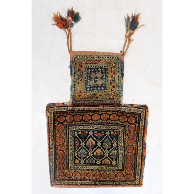 Rustic Antique Saltbag Textile Rug For Sale - Image 3 of 6