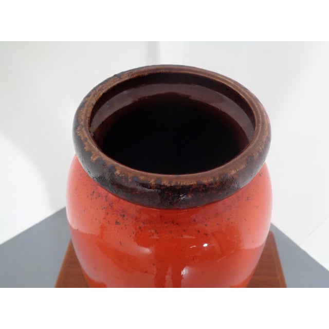 Large Glazed Ceramic Nr. 284-53 Vase from Scheurich, 1970s For Sale - Image 9 of 17