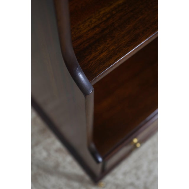Madison Square 1 Drawer Inlaid Mahogany Bookcase For Sale - Image 10 of 15