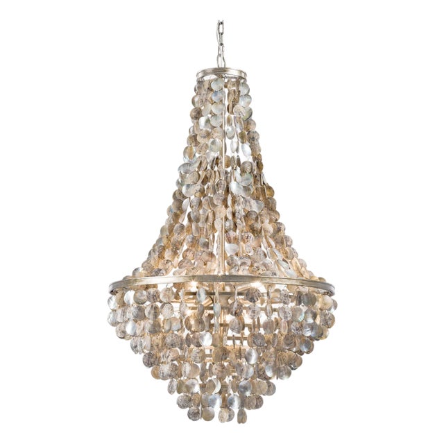 Regina Andrew Capri Abalone Shell Chandelier For Sale