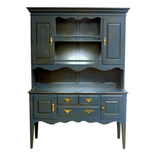 Pennsylvania House Teal Blue China Cabinet - Blue For Sale