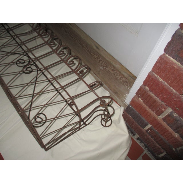 1920s 1920s French Country Ornate Wrought Iron Window Box Planter For Sale - Image 5 of 8