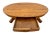 Traditional Oval Coffee Table Tiger Oak, Center Drawer, Shelf, Empire Style, Made by Heirloom Enterprises Inc. For Sale - Image 3 of 12