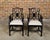 Mid 20th Century Pair of English Chinese Chippendale Style Black Lacquered Armchairs, circa 1950 For Sale - Image 5 of 12