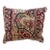 1960s Pillow With Antique Kirman Rug For Sale