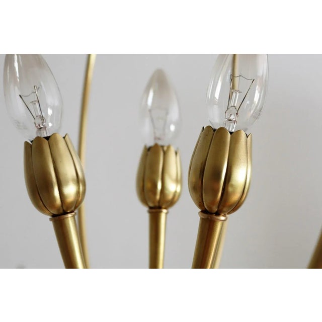 Mid-Century Italian Brass Pendant Lamp in Minimalist Style, 1950s For Sale - Image 12 of 16