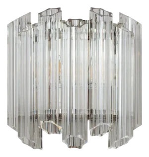 Clear Palermo Wall Light from Pure White Lines