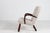 Clam Art Deco easy chair by Danish Skive Møbelfabrik made in the 1940s The club-shaped legs and round armrests are made of...