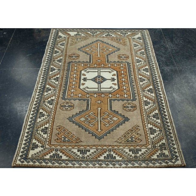 Turkish Vintage Rug 4' x 5'3" #16082 Explore a curated collection of hallway runners, wool rugs, and handmade masterpieces...
