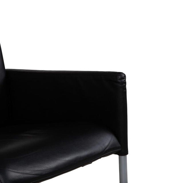 D2 Chairs in Black Leather from Hülsta, Set of 6 For Sale - Image 6 of 18
