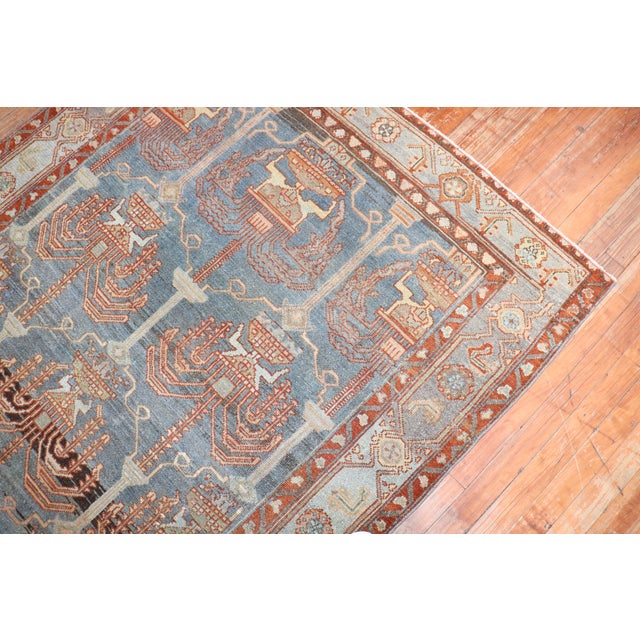 Zabihi Collection Cypress Persian Malayer Accent Rug For Sale - Image 4 of 8