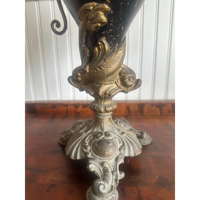 Early 19th Century Antique Bradley and Hubbard Neptune Mantle Vase. For Sale - Image 5 of 5