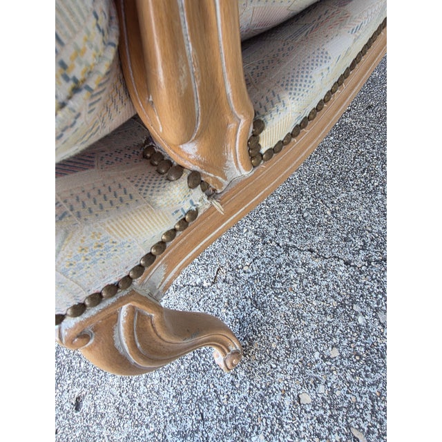 French Louis XV Fauteuil Style Armchair For Sale - Image 3 of 11