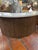 Mid 20th Century Hollywood Regency Tufted Four-Seat Swivel Bar With Matching Stools, 5 Pieces For Sale - Image 4 of 11