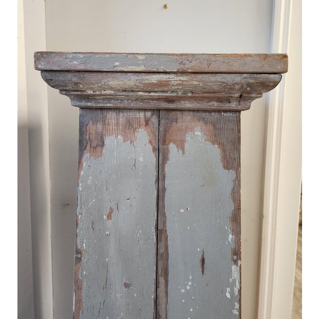 Greige Antique Architectural Plinth/Pedestal For Sale - Image 8 of 10