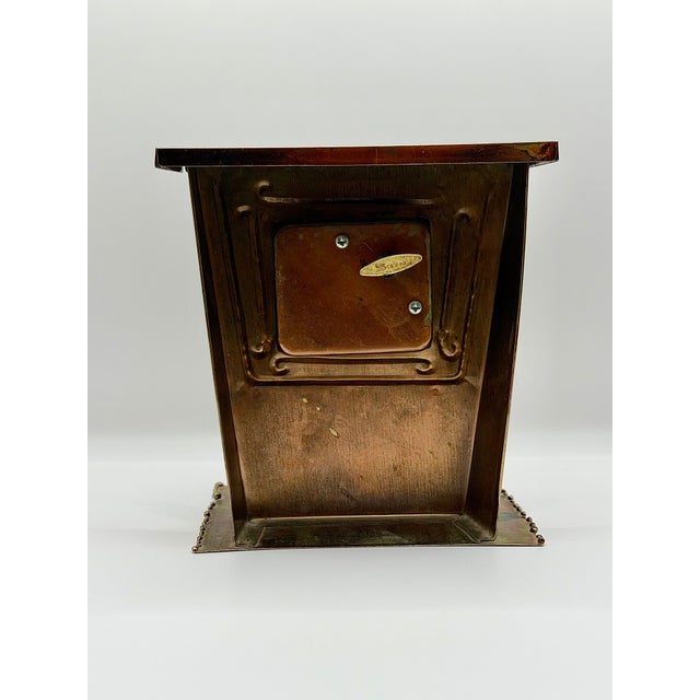 Vintage Sanyo Music Box Copper Piano Player Sculpture Wind Up Music Box For Sale - Image 4 of 6