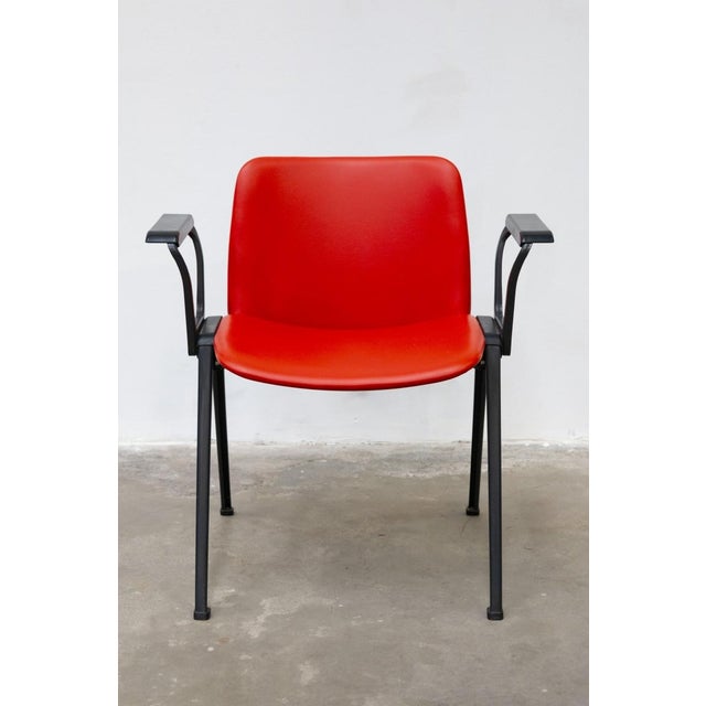 1970s Mod. K Desk Chairs by Lucci & Orlandini for Velca, 1970s, Set of 8 For Sale - Image 5 of 8