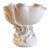 Vintage Blanc-De-Chine-Style White Porcelain Pedestal Compote For Sale