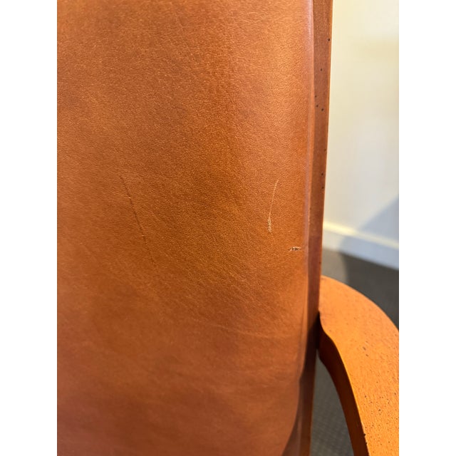 Vintage Fairfield Chair Company Phillips Leather Arm Chair on Casters For Sale - Image 10 of 12