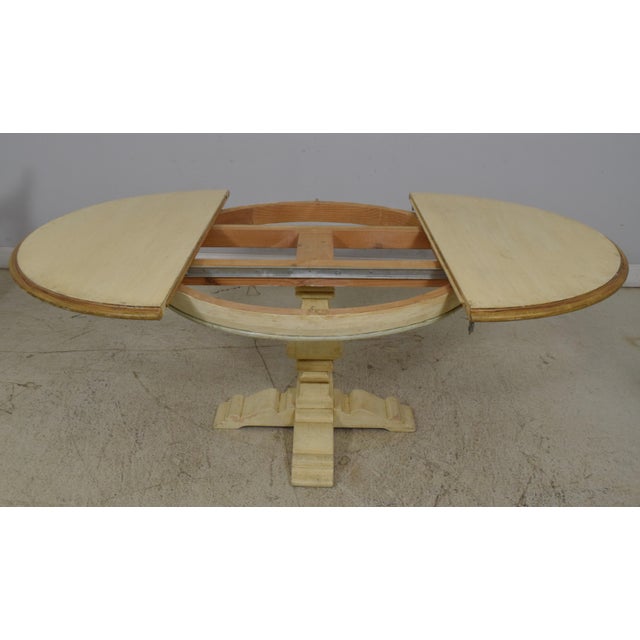 Venetian Paint Decorated Dining Room Table & Chairs For Sale - Image 11 of 11