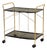 Vintage Foldable Serving Cart in Metal, Italy, 1980s For Sale