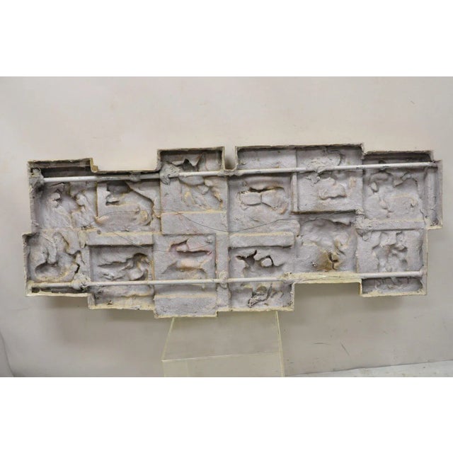 Vintage Finesse Originals 1970s Brutalist Figural Zodiac Wall Sculpture For Sale - Image 10 of 12